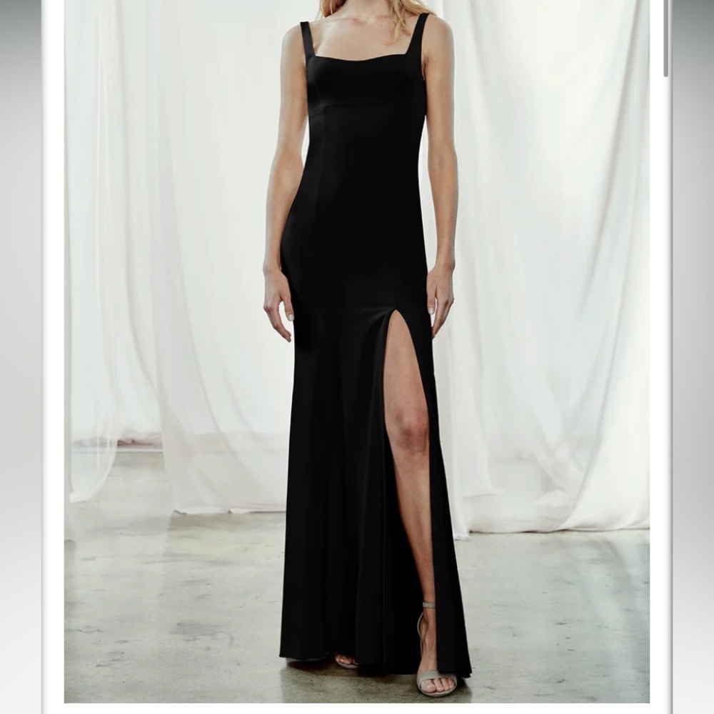 Amsale Black Kenna Bridesmaid Dress!